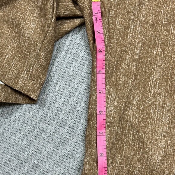 Blue Gear Mens Heather Brown Bermuda Shorts Flat Front Slash Pockets Size 32 - Picture 10 of 12